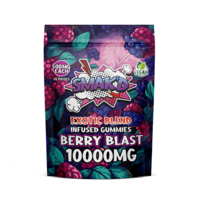 Smak'd Exotic Blend THC Infused Gummies I 10,000mg